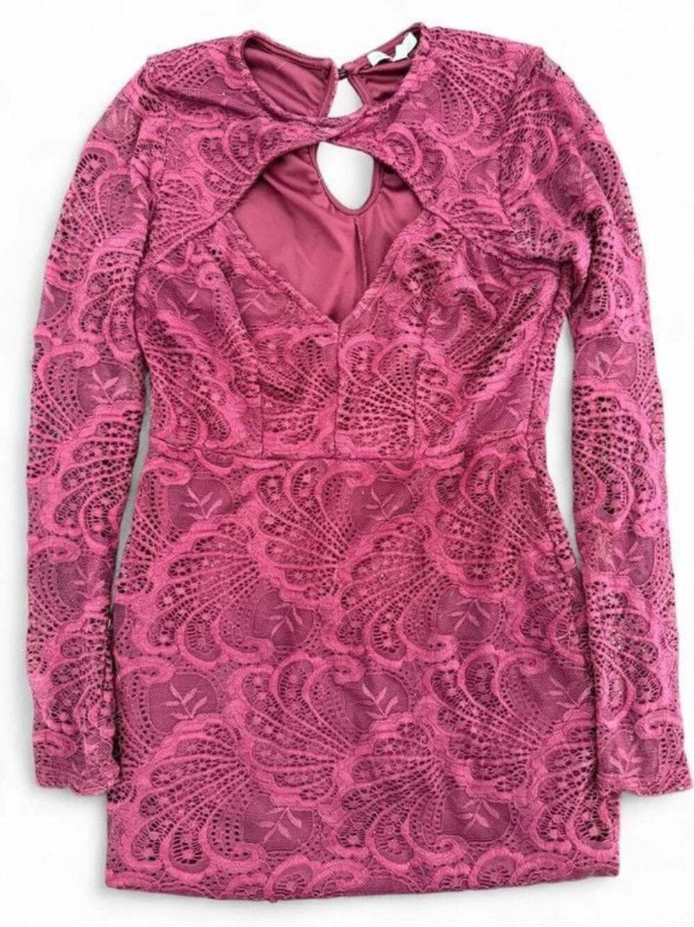 Charlotte Russe Burgundy Lace Dress M